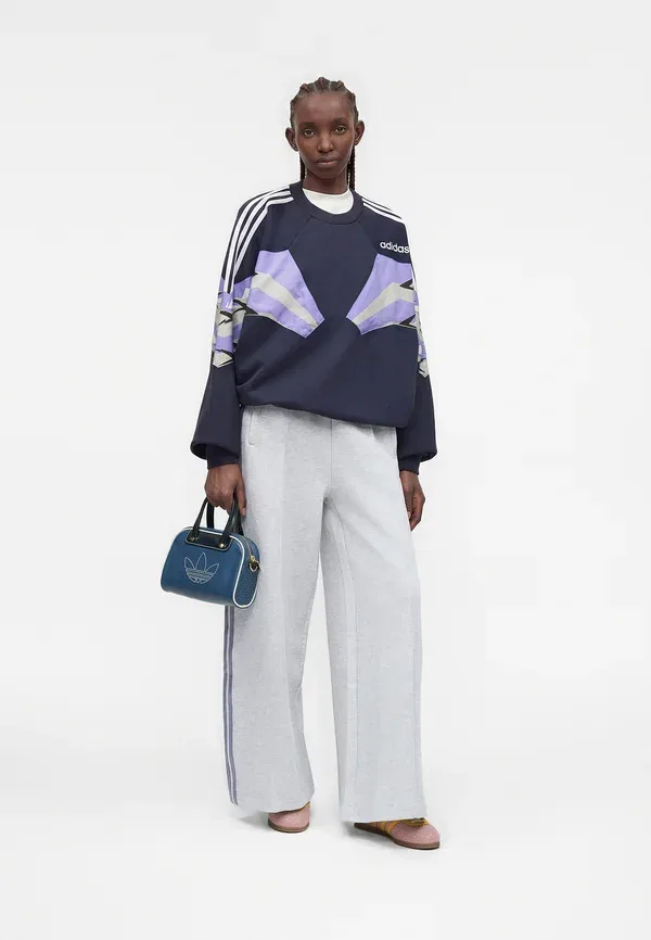 Спортивные штаны Adidas Originals, светло-серый меланж/отражающий серебристый/серый сланец/однотонный серый — фото 2