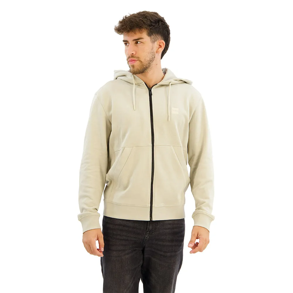 

Толстовка BOSS Zetalky 10234591 full zip, бежевый