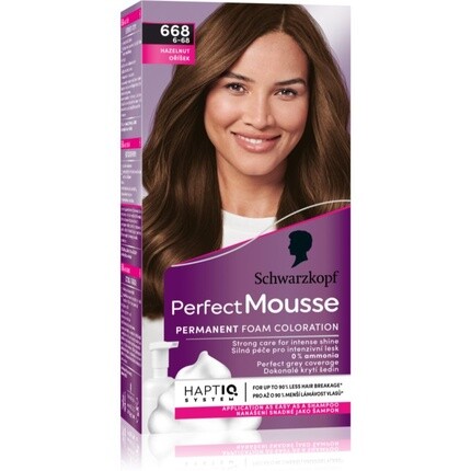 

Перманентная краска для волос Schwarzkopf Perfect Mousse 668 Лесной орех