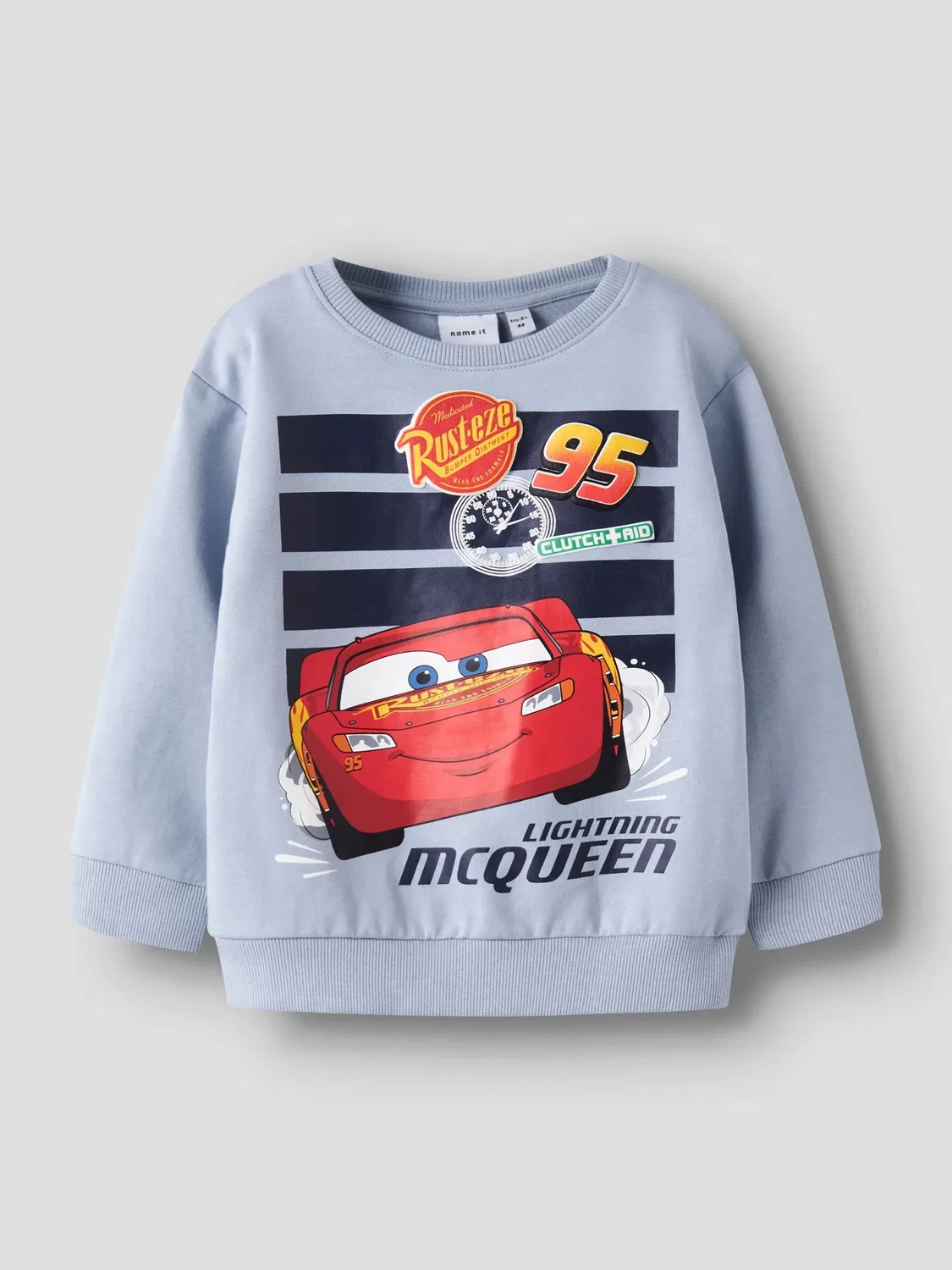 Свитшот с принтом Lightning McQueen, Name it, blue fog — фото 3