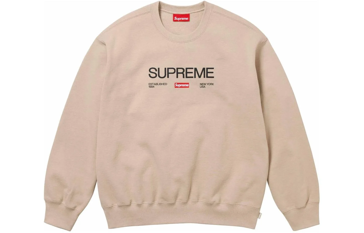 Толстовка с круглым вырезом Supreme, желтый/желтый — фото 4