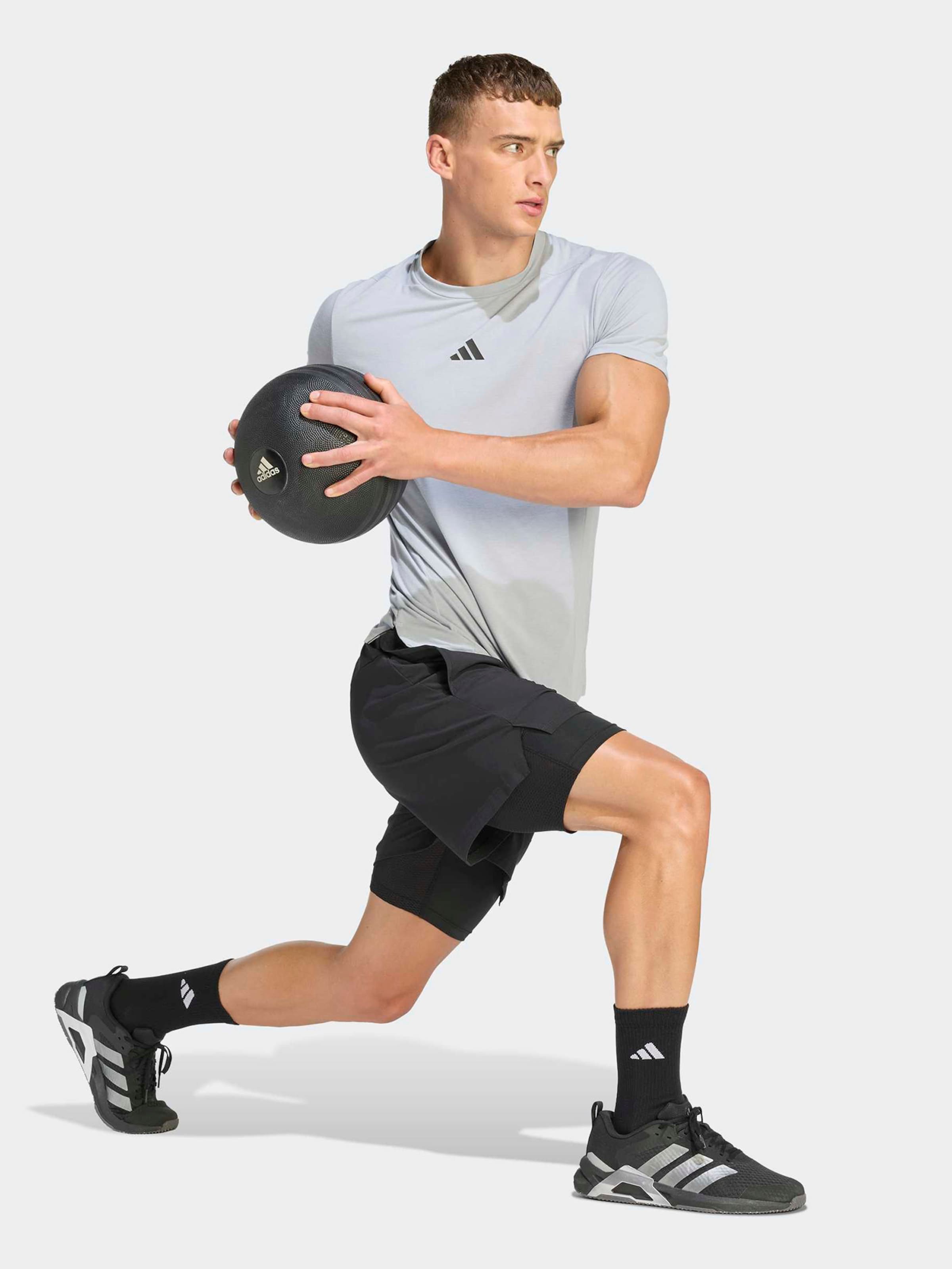 Adidas Performance Футболка для тренировок Regular Performance в светло-сером цвете — фото 2