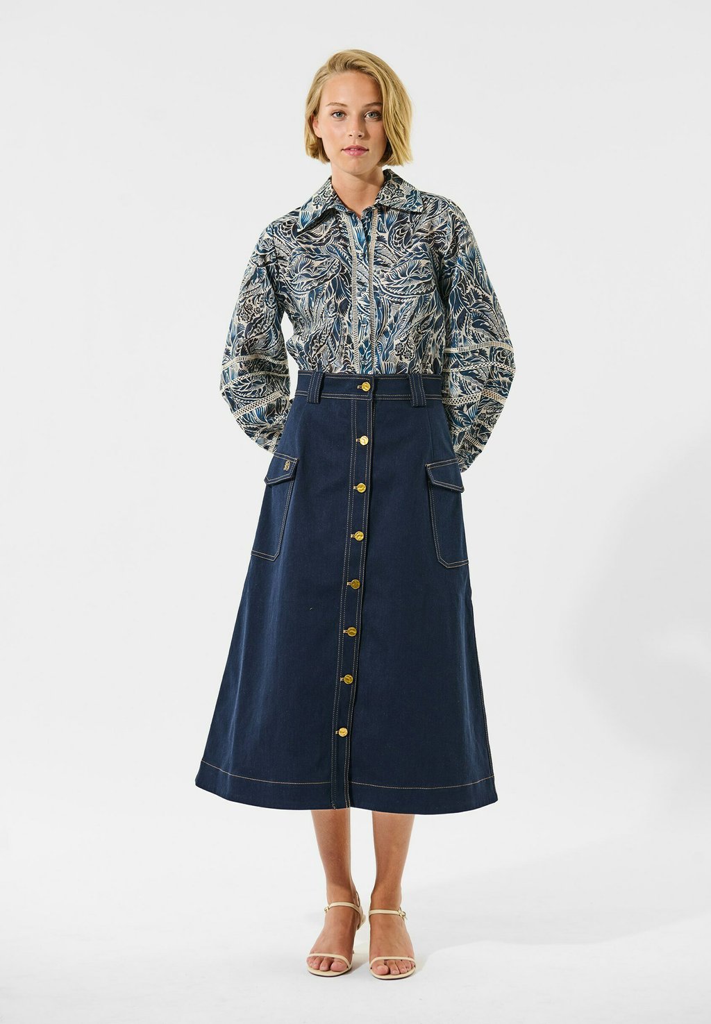 

Джинсовая юбка A-line skirt Dea Kudibal, черный