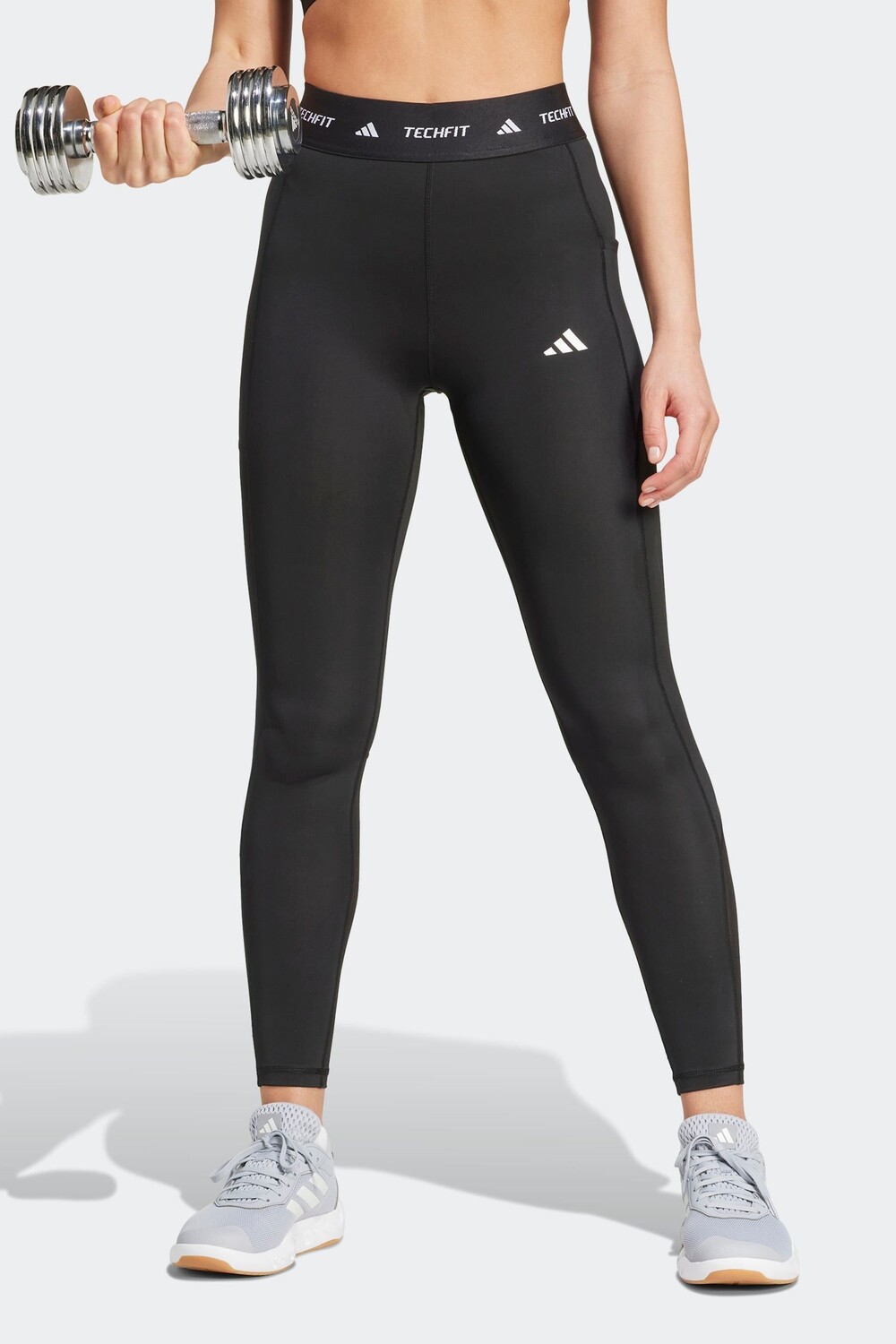 

Леггинсы Techfit 3 полоски 7/8 Adidas, черный