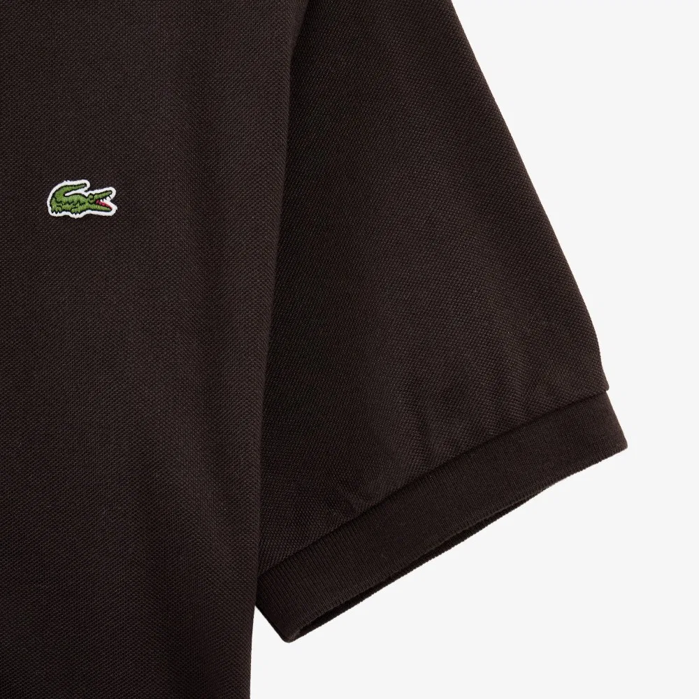 Платье-поло Lacoste приталенного силуэта, коричневый — фото 3