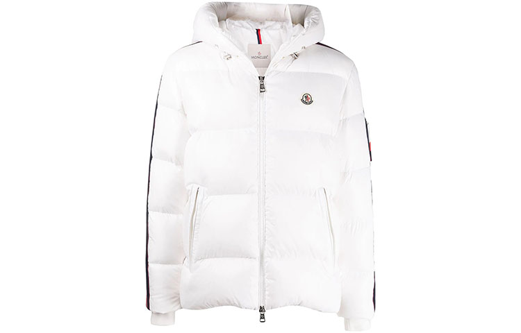 

Пуховик мужской белый Moncler