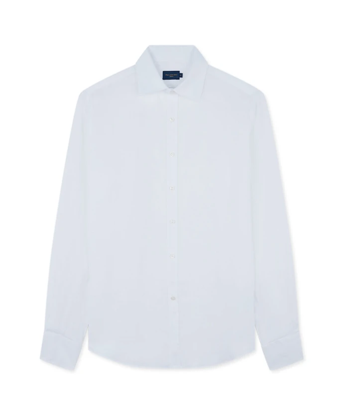 

Льняная рубашка с воротником «Кент». Paul & Shark, белый