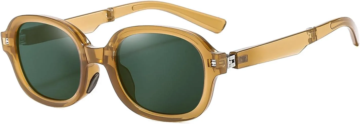 

Солнцезащитные очки для женщин, защита от УФ-излучения UV 400, модные, складные, легкие, миниатюрные, удобные для вождения и переноски SA HEXISHIJIA, Brown