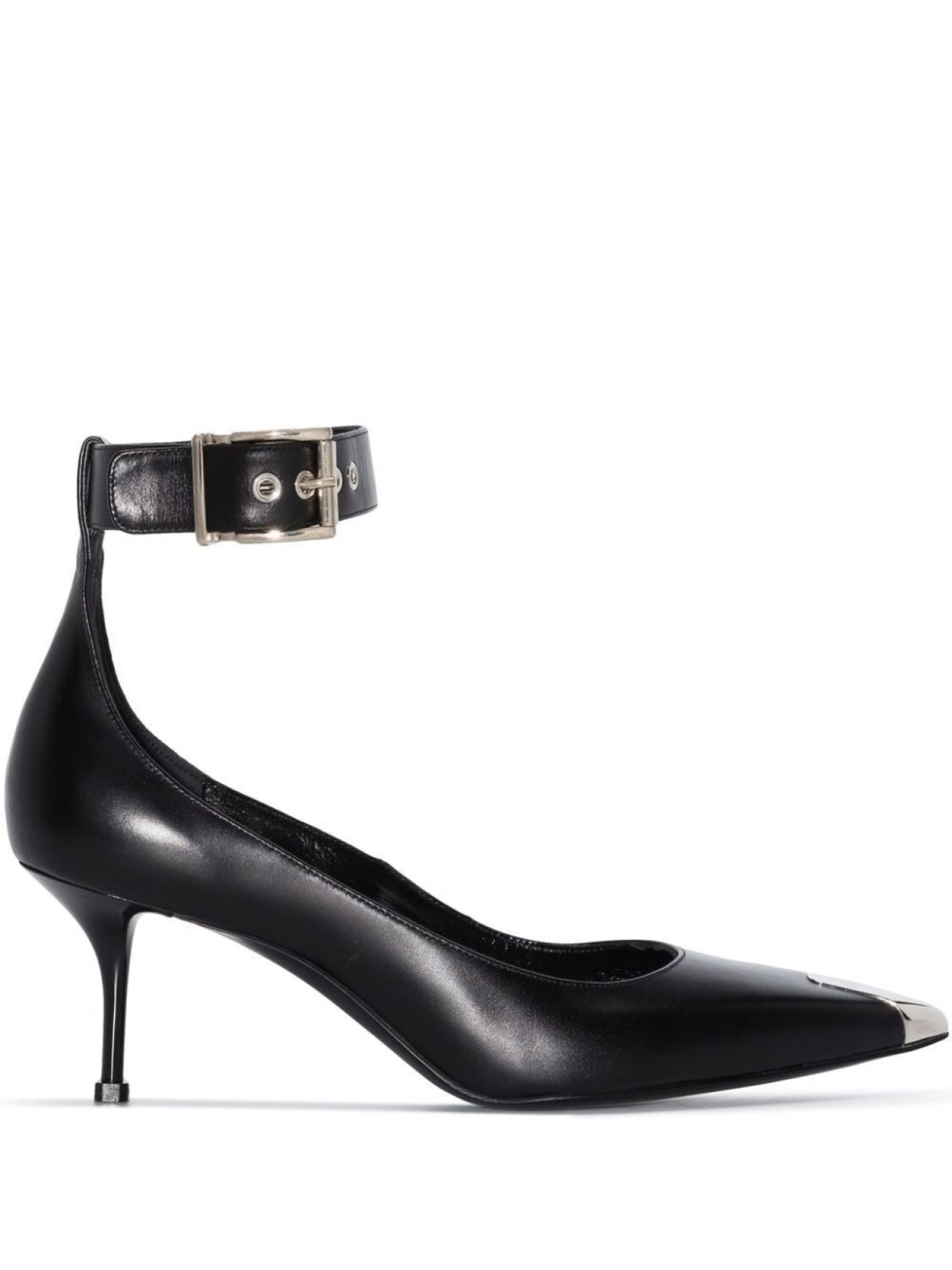

Alexander McQueen туфли с контрастным носком, черный