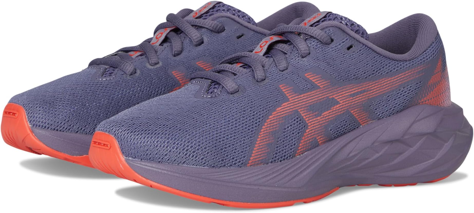 

Кроссовки ASICS Kids Novablast 5 GS, цвет Greyish Purple/Coral Reef