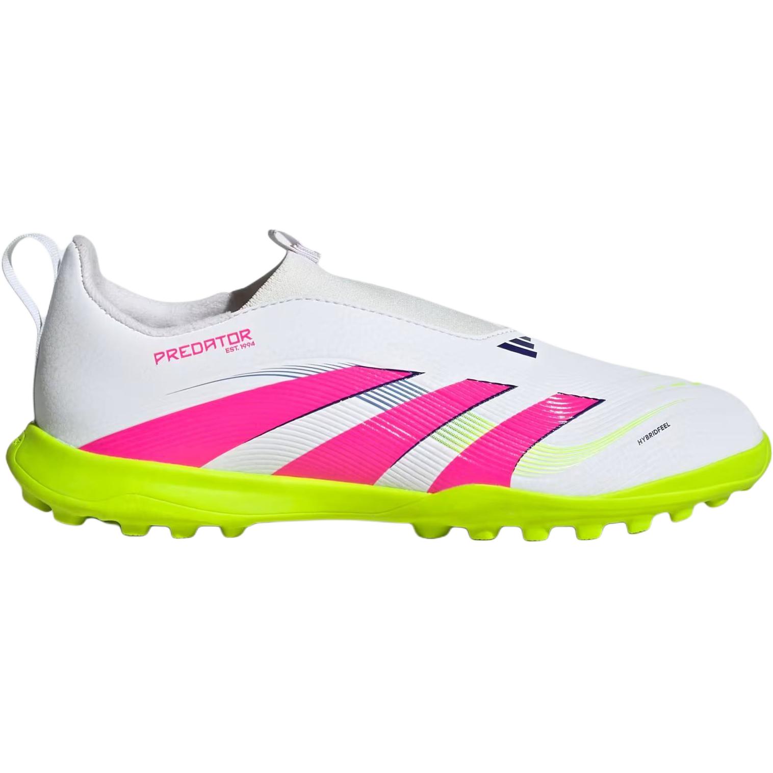Adidas Predator League амортизация, износостойкие низкие детские футбольные бутсы white pink — фото 3