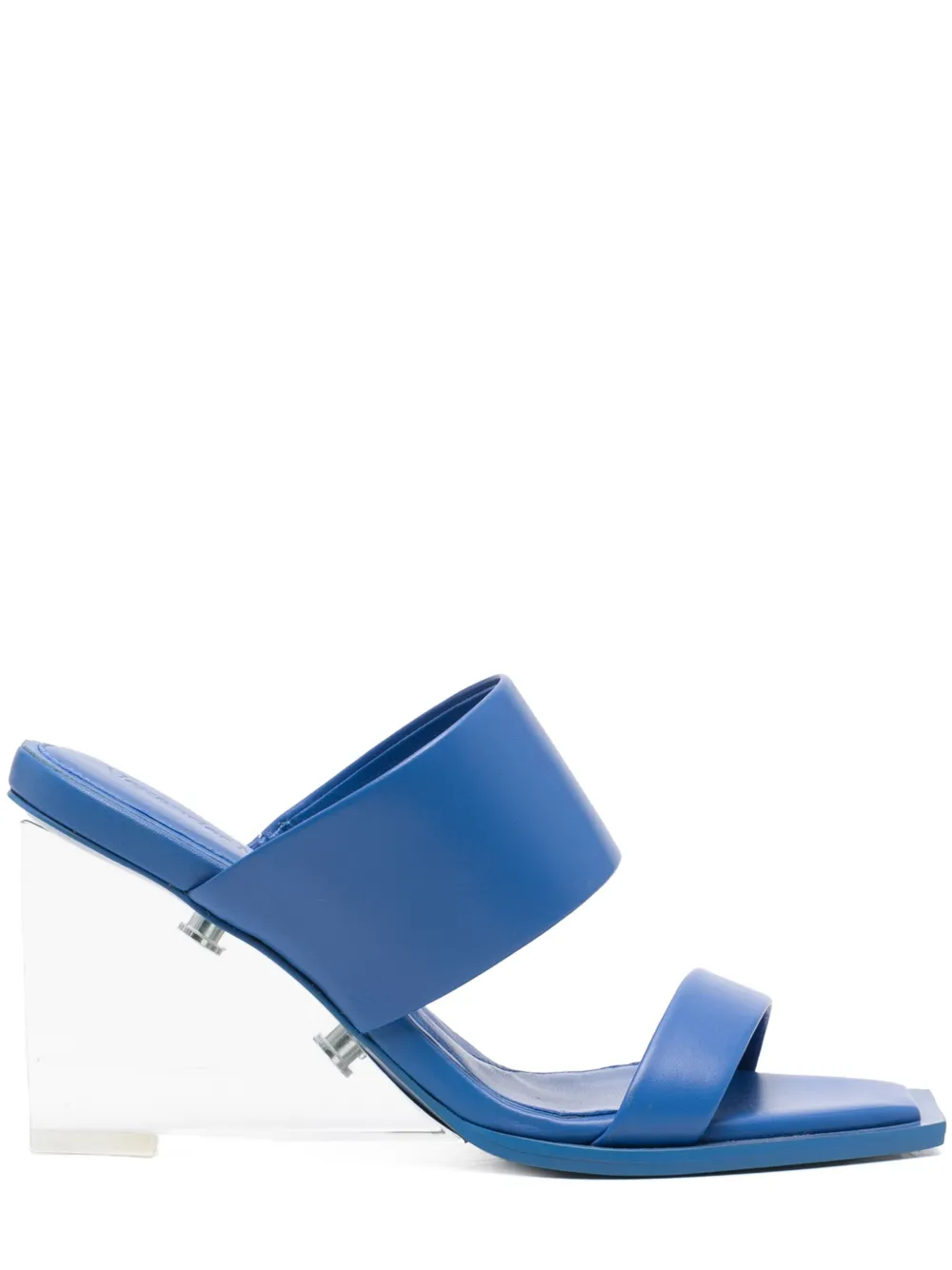 Мюли на платформе Alexander McQueen, синий