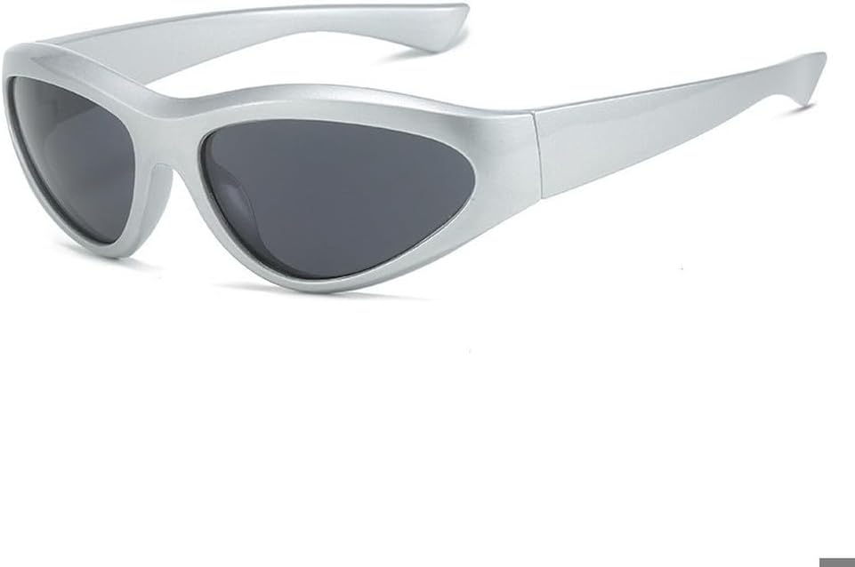 

Спортивные солнцезащитные очки для активного отдыха для женщин, модные солнцезащитные очки «кошачий глаз», женские велосипедные очки, мужские солнцезащитные очки в стиле стритвеар, унисекс WNCKSQ, C3silvergray