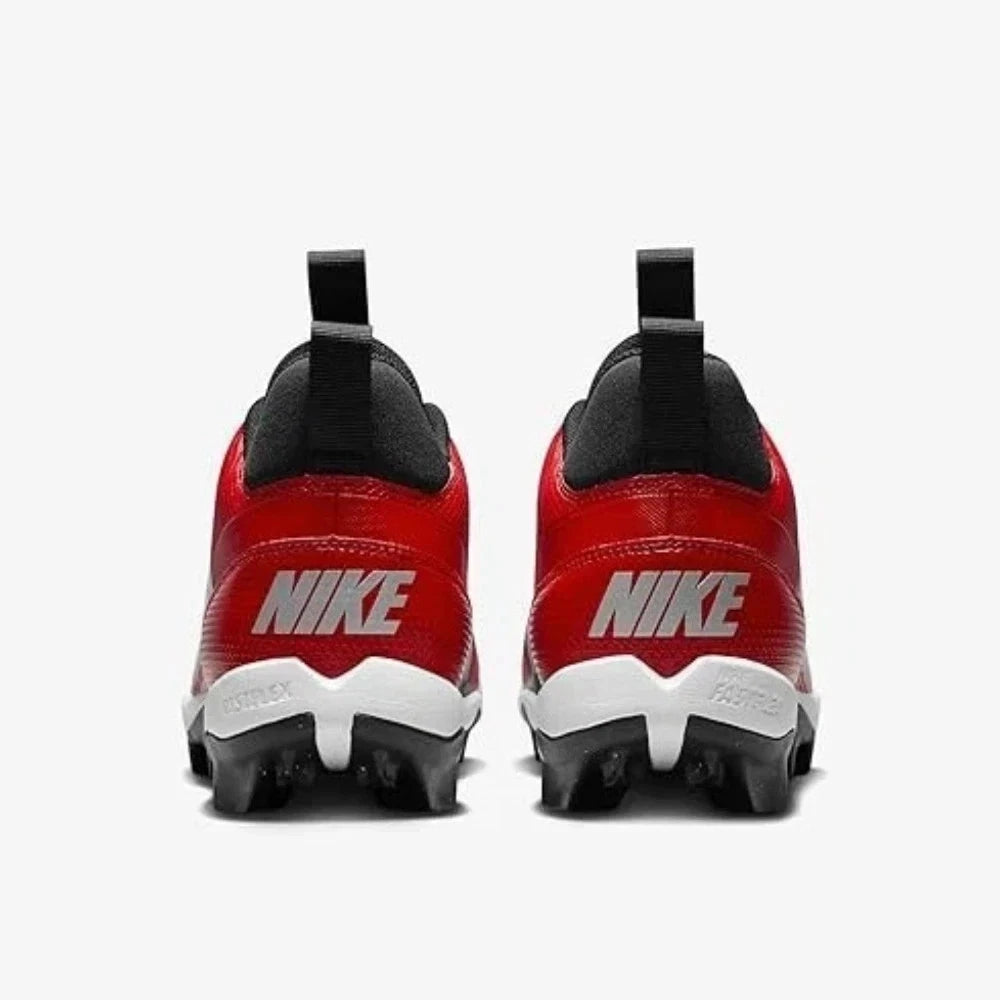 Мужские футбольные бутсы Nike Alpha Menace 4 Shark FN0028-600, красно-бело-черные, NIN882 — фото 4