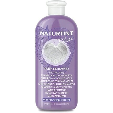 

Naturtint Violet Color Шампунь удаляет нежелательный желтоватый и медный оттенок на светлых и обесцвеченных волосах 330мл