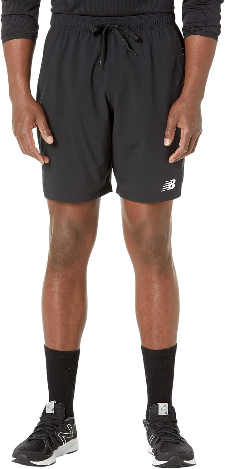 

шорты New Balance Men's Tenacity Woven Logo Short 9 дюймов, Black
