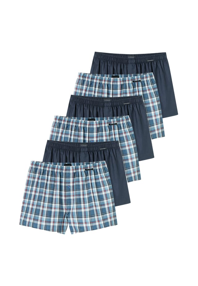 

Боксеры шорты 6-pack web Schiesser, синий
