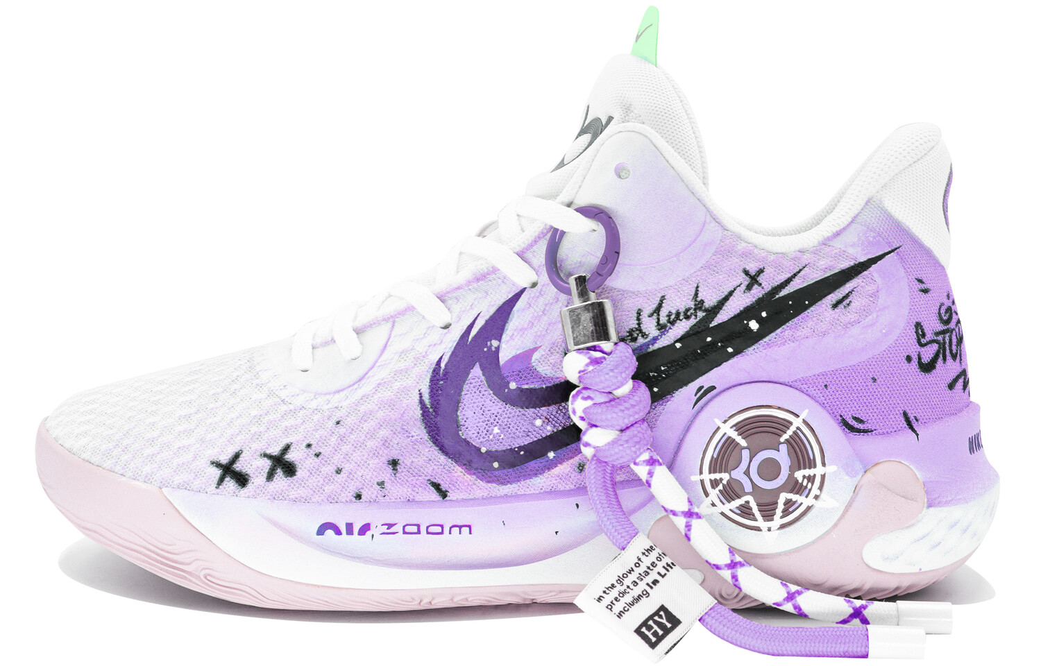 

Кроссовки Nike KD Trey 5 IX Vintage Basketball Shoes Men Low-top White, цвет Grape soda