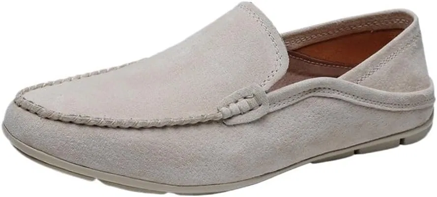 Лоферы замшевые мужские Classic Slip-On Dress Shoes, серый UOPYNE