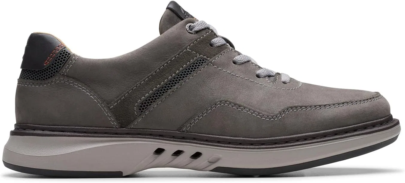 Туфли Clarks - - Un Briley Vibe Men's Shoes, Nubuck Leather Dark Grey — фото 2