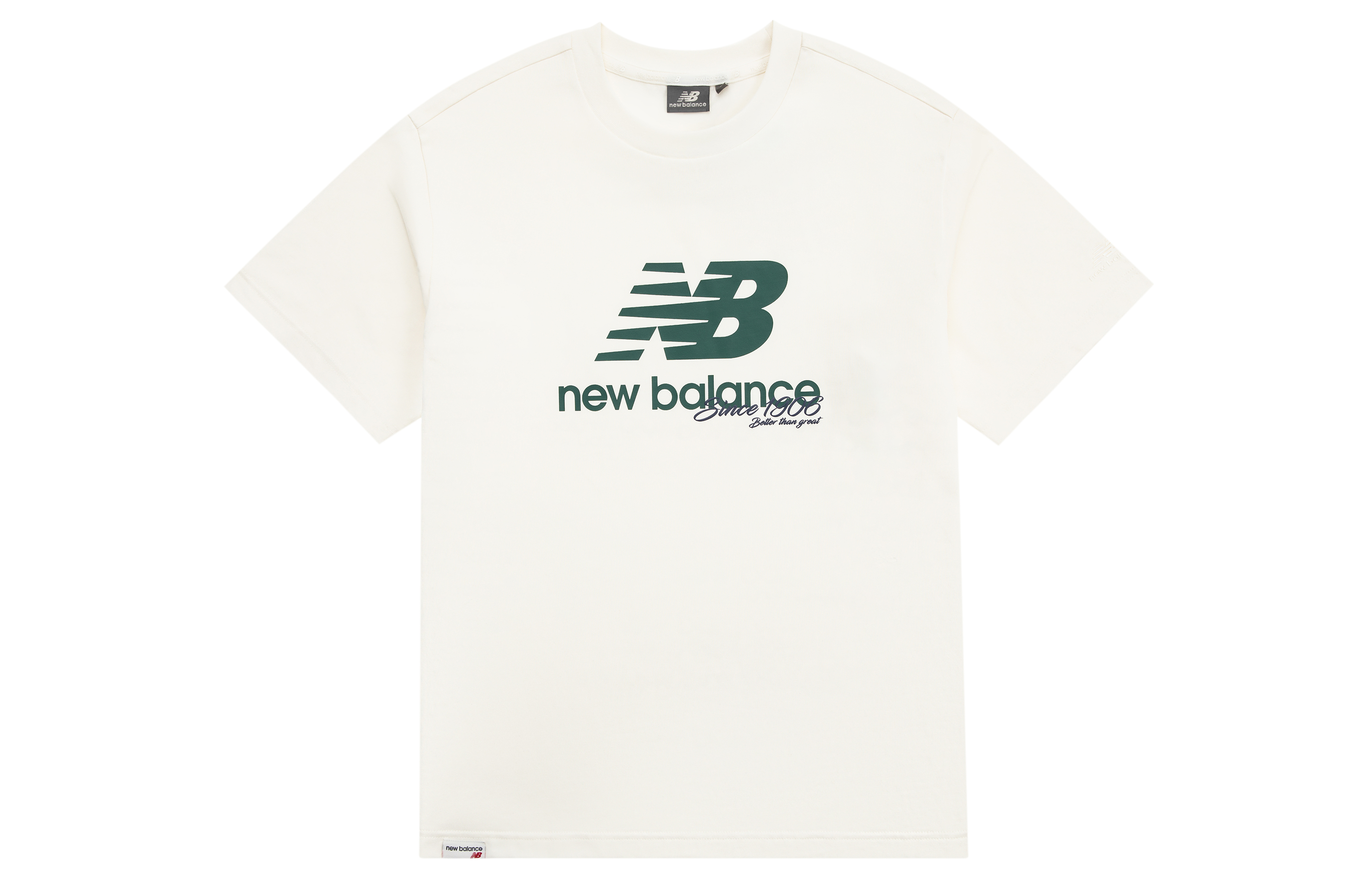

New Balance Футболка мужская цвета слоновой кости