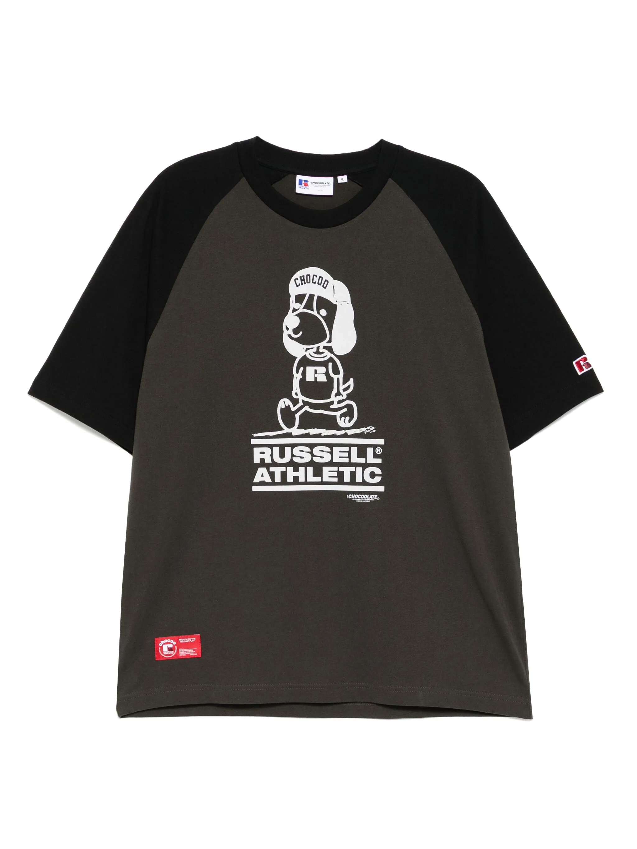

Футболка с графичным принтом из коллаборации с Russell Athletic Chocoolate, серый