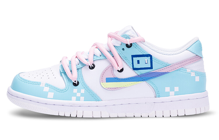 

Кроссовки Nike Dunk Skateboard Shoes Men Low-Top Pink White/Blue