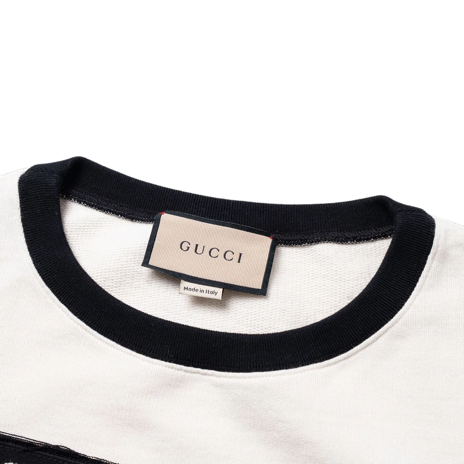 Футболка GUCCI женская с рукавом дроп-шоулдер, уличный стиль, цвет экрю — фото 4