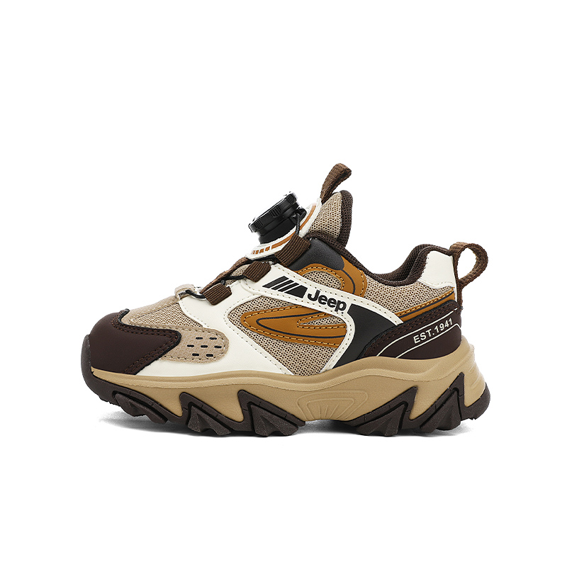 

Кроссовки для бега Running Collection Cushioning Breathable Low top детские Jeep, хаки коричневый