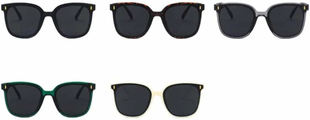 

Солнцезащитные очки с защитой UV400 | Маленькая оправа, цветные линзы | Для женщин и мужчин, для занятий спортом на открытом воздухе и вождения DSVIGF, Black Gray