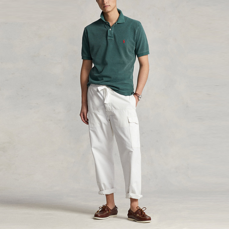 Хлопковая поло с вышитым логотипом Polo Ralph Lauren, Jasper — фото 4