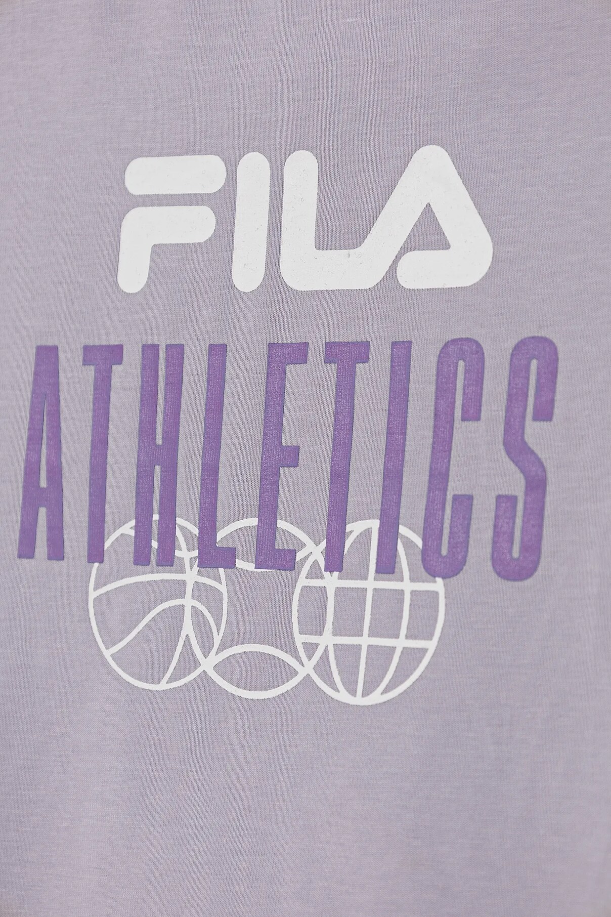 Футболка детская из хлопка ISNY Fila, фиолетовый — фото 3