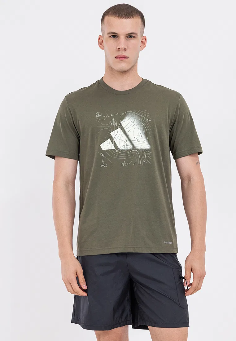 Футболка, технология CLIMACOOL, логотип, Adidas, черный