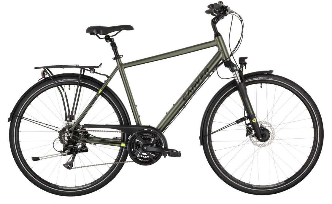 

Треккинговый велосипед Carver Tour 110 - 28 дюймов - Diamant - 2024, цвет Grün|greenmetal black greenyellow, Черный, Треккинговый велосипед Carver Tour 110 - 28 дюймов - Diamant - 2024, цвет Grün|greenmetal black greenyellow