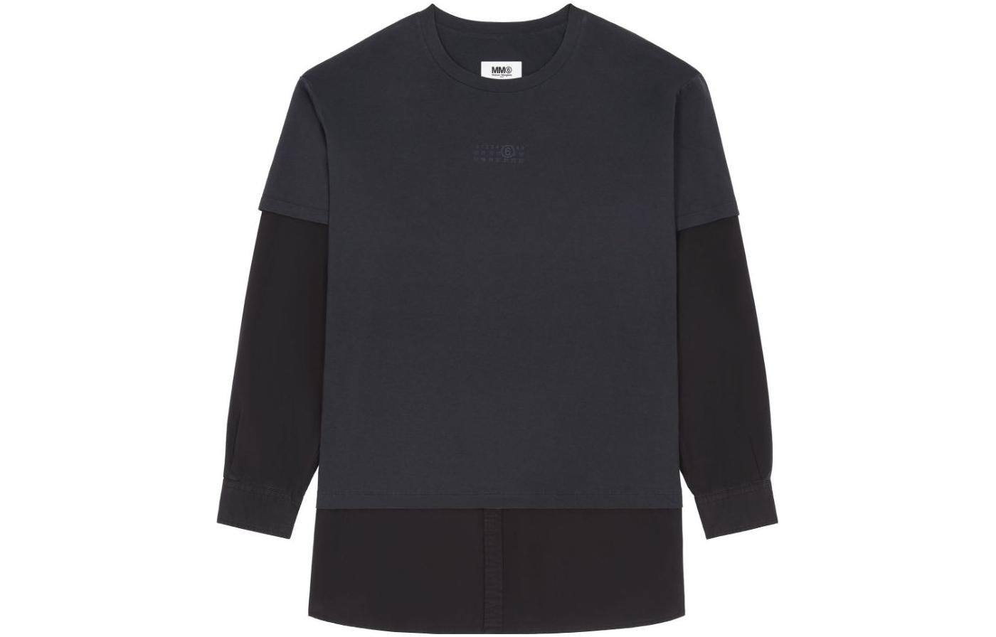 

Многослойная хлопковая рубашка Mm6 Maison Margiela, черный