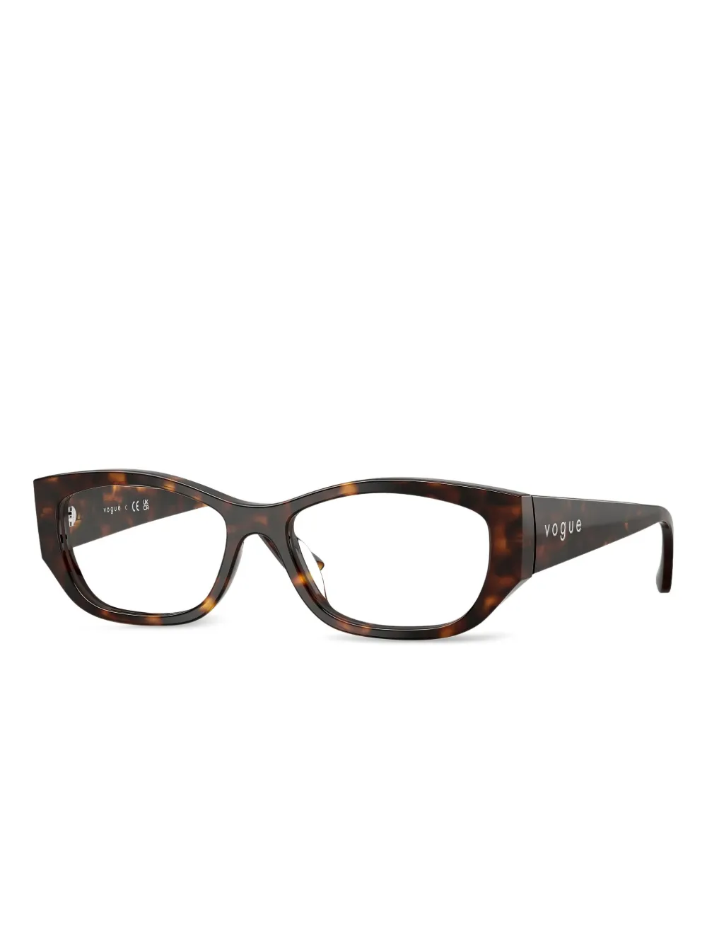 

Солнцезащитные очки черепаховой расцветки Vogue, черный