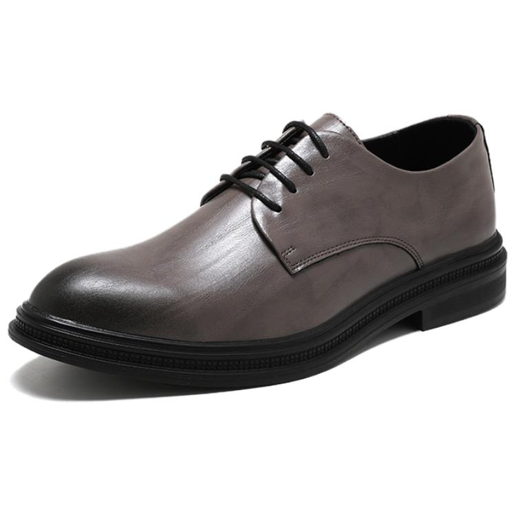 

WEISHIBANGWEI Мужские туфли серые со скрытой платформой, цвет Gray Hidden Wedge