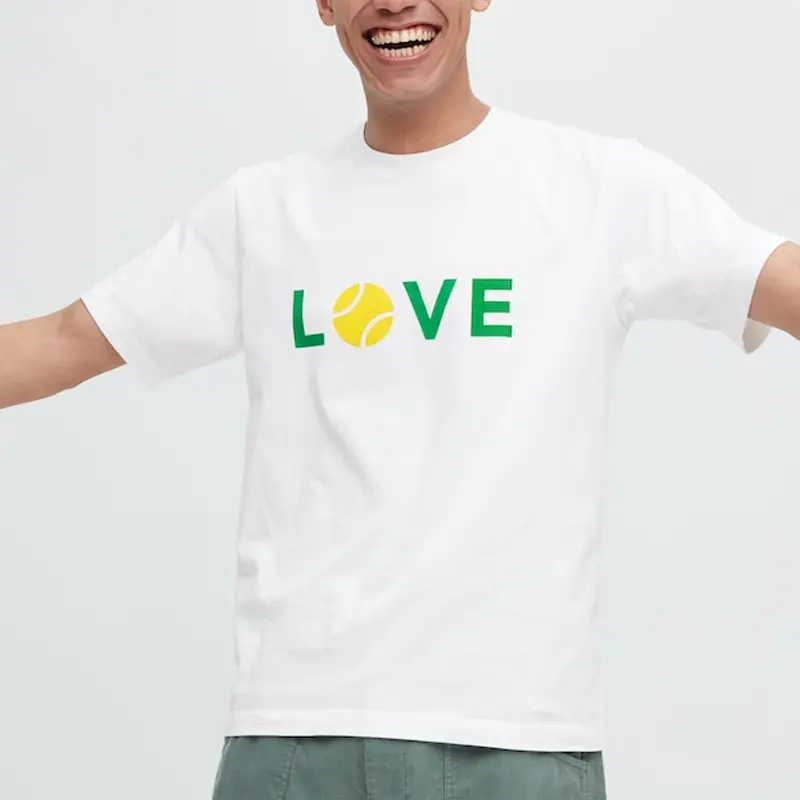 Мужская футболка Uniqlo Peace For All, белая — фото 3