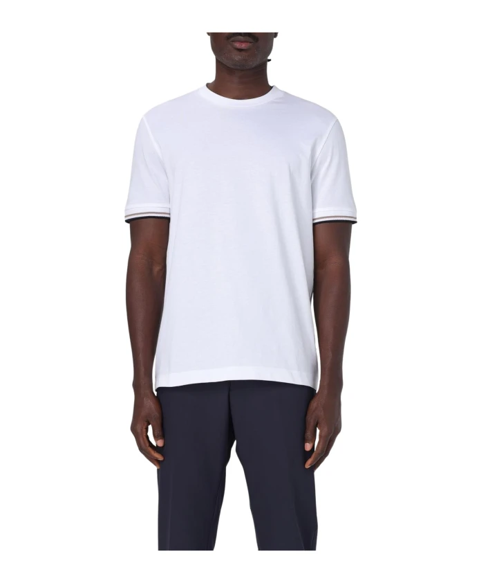 

Футболка с коротким рукавом и контрастной отделкой Hugo, белый