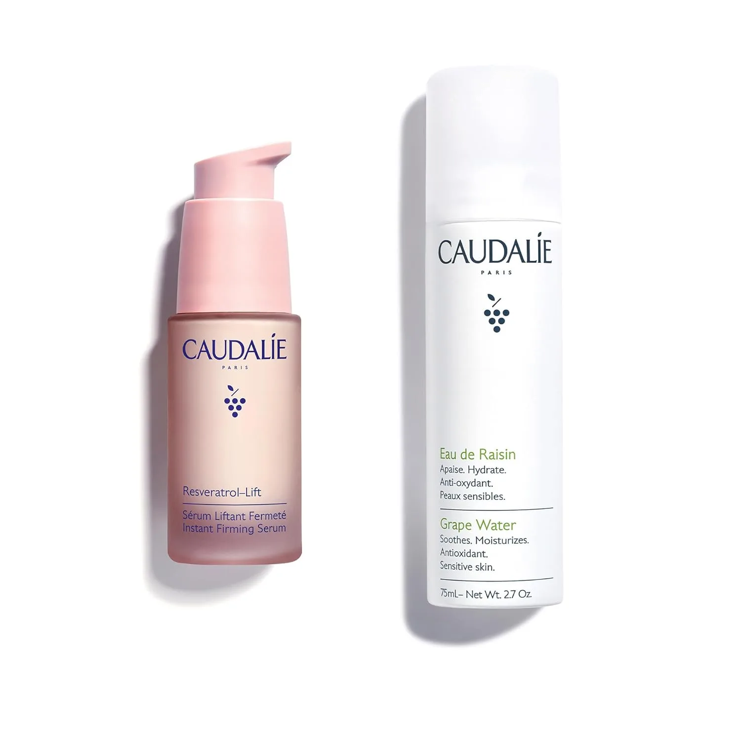 Сыворотка Caudalie Resveratrol-Lift и виноградная вода в дорожном формате