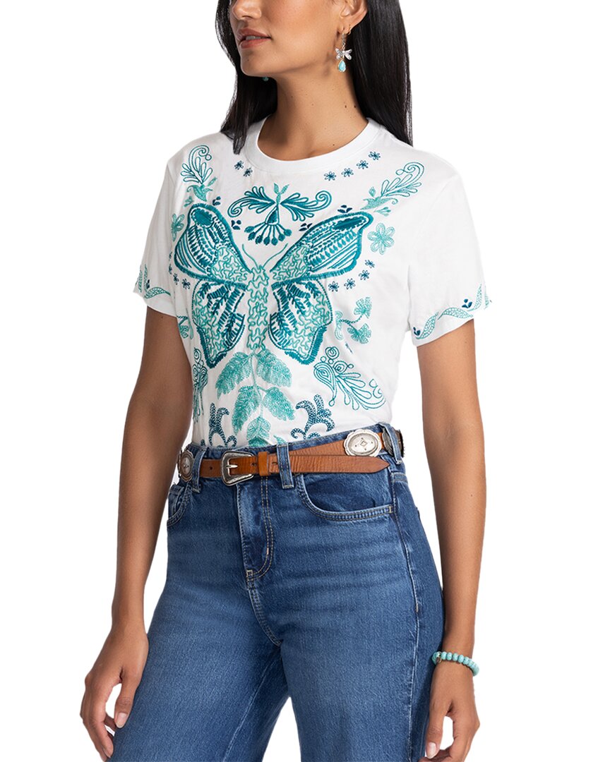 

Футболка с круглым вырезом «Джонни Уос» Johnny Was, белый