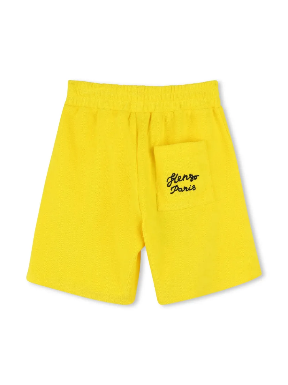 Спортивные шорты с вышитым логотипом Kenzo Kids, желтый — фото 2