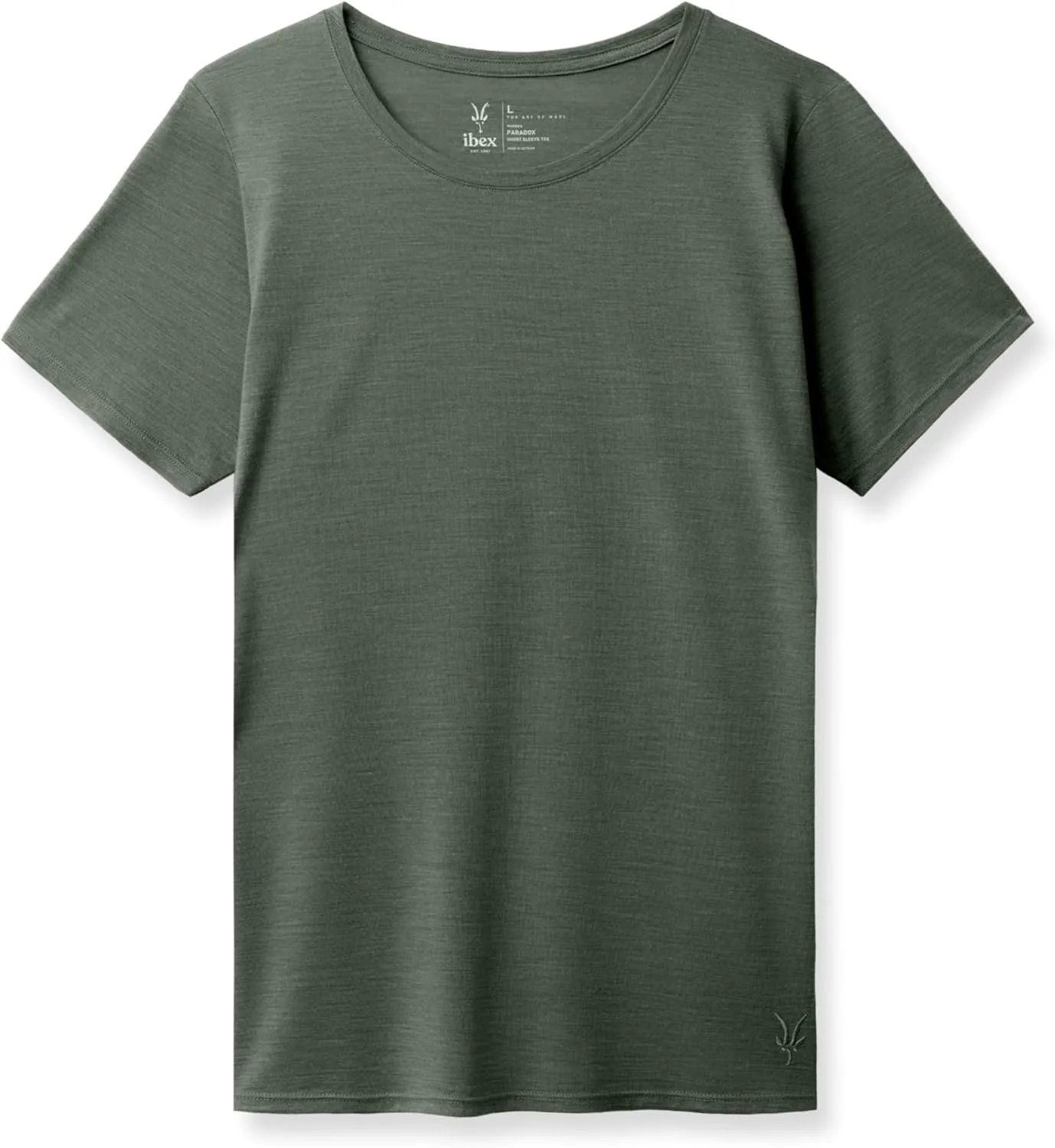 

IBEX Merino Wool Paradox футболка с коротким рукавом и круглым вырезом для женщин | легкая и дышащая