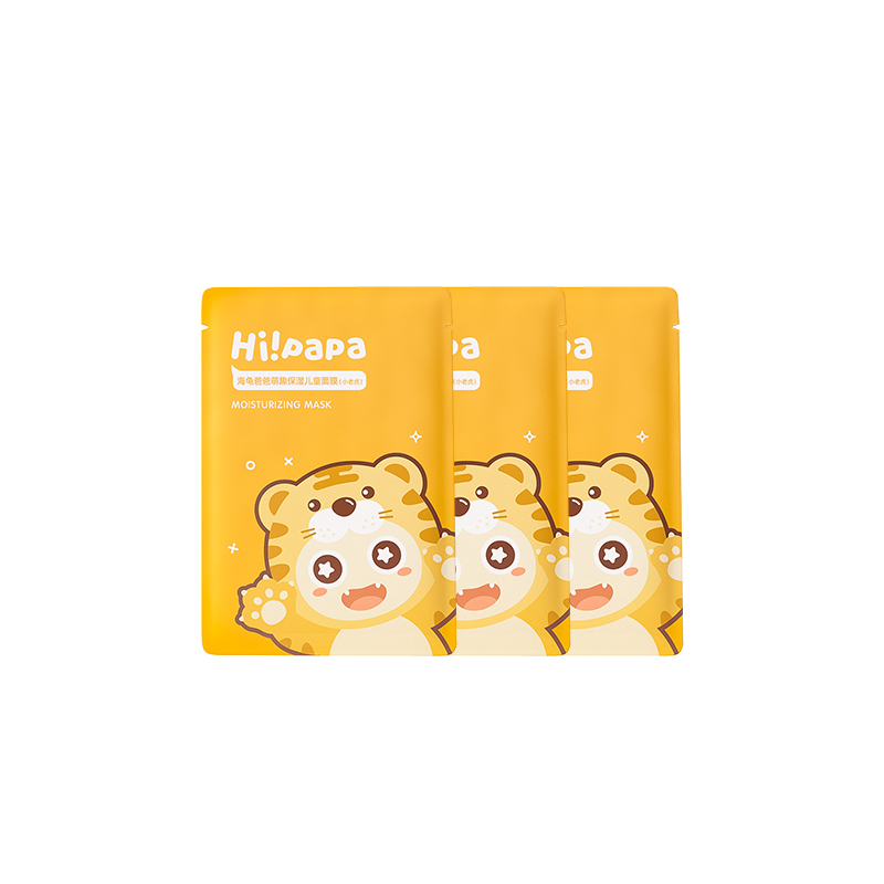 

Увлажняющий успокаивающий уход за кожей Little Tiger для мягкой кожи, для чувствительной кожи детей, увлажняющий лосьон с окопником, увлажняющая маска Hi!Papa, little tiger facial mask *3 pcs