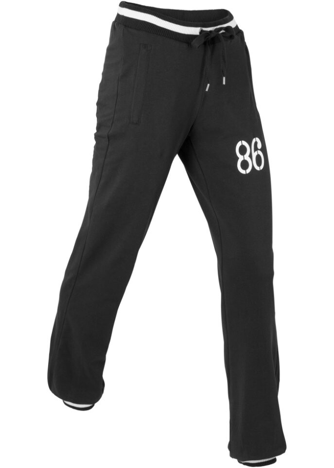 

Спортивные брюки с запирающимися карманами Bpc Bonprix Collection, черный
