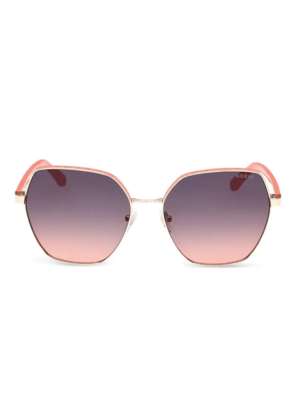 

Солнцезащитные очки в геометричной оправе GUESS EYEWEAR, золотой