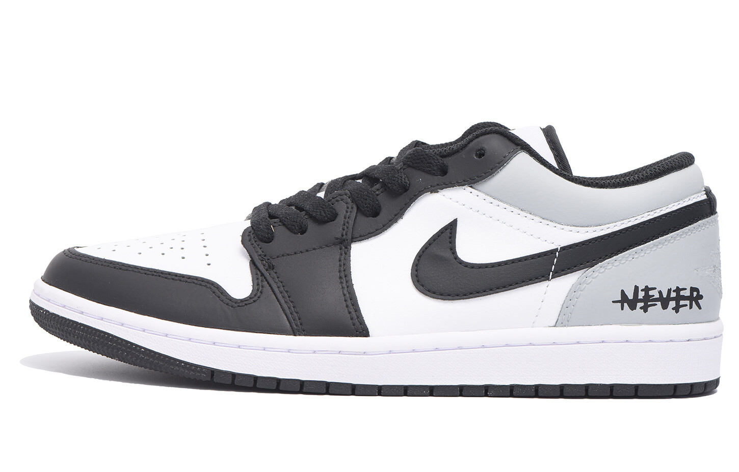 

Кроссовки Air Jordan 1 Vintage Basketball Shoes Men Low-top Grey/black/white, светло-серый