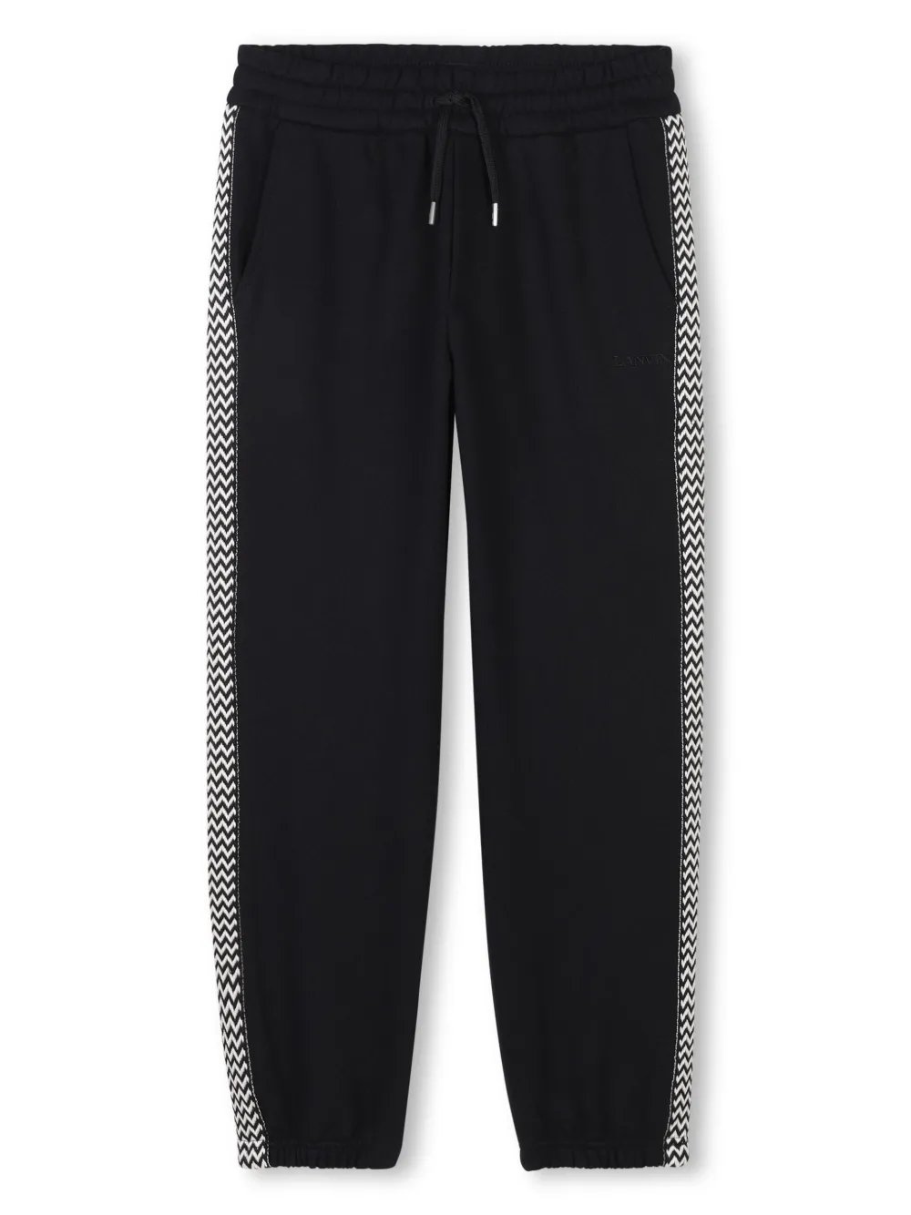 

Спортивные брюки с эластичным поясом и кулиской Lanvin Enfant, черный