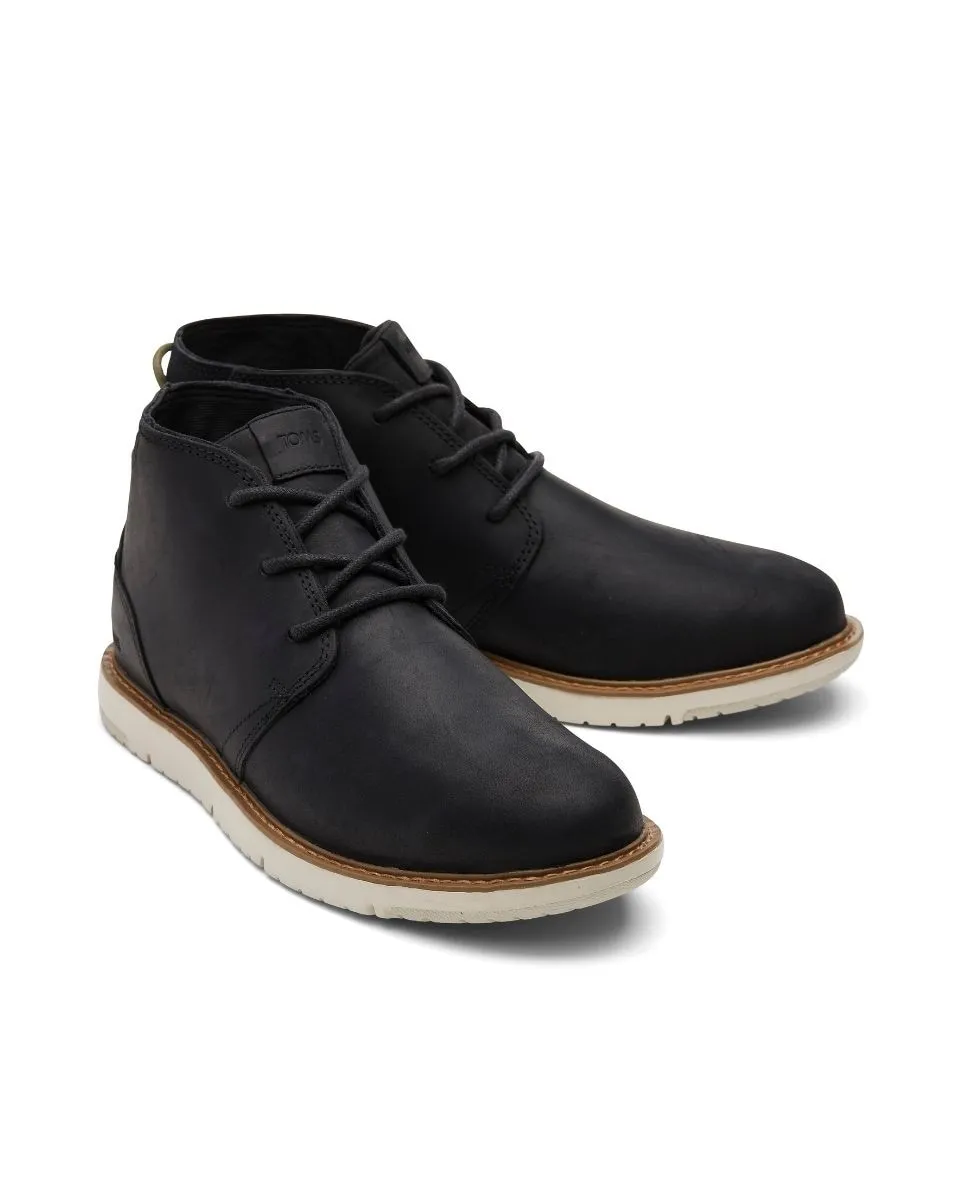 

Мужские ботинки Navi Water Resistant из кожи Toms, черный