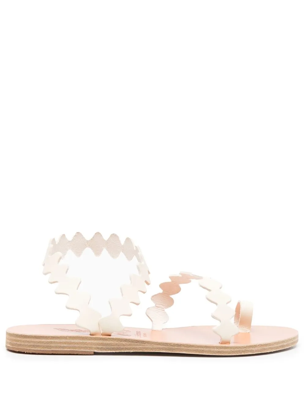 Сандалии с фестонами Ancient Greek Sandals, белый